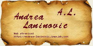 Andrea Laninović vizit kartica